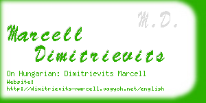 marcell dimitrievits business card